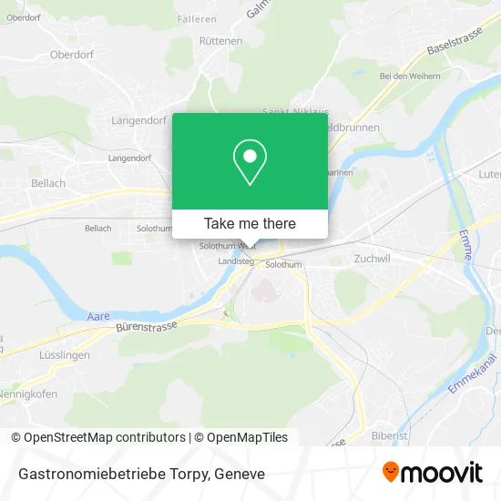 Gastronomiebetriebe Torpy map