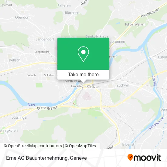 Erne AG Bauunternehmung map