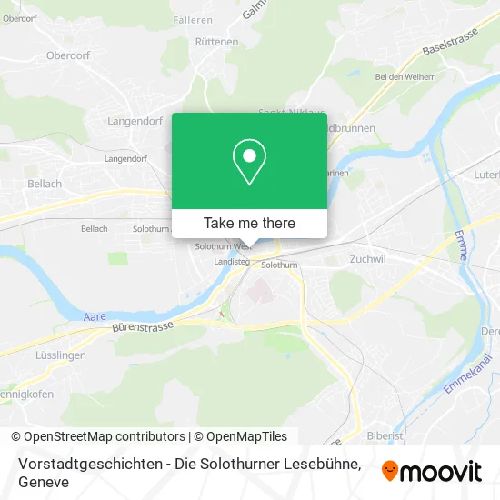 Vorstadtgeschichten - Die Solothurner Lesebühne map