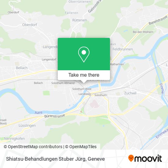 Shiatsu-Behandlungen Stuber Jürg map