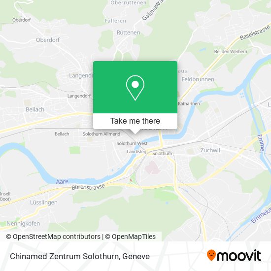 Chinamed Zentrum Solothurn map