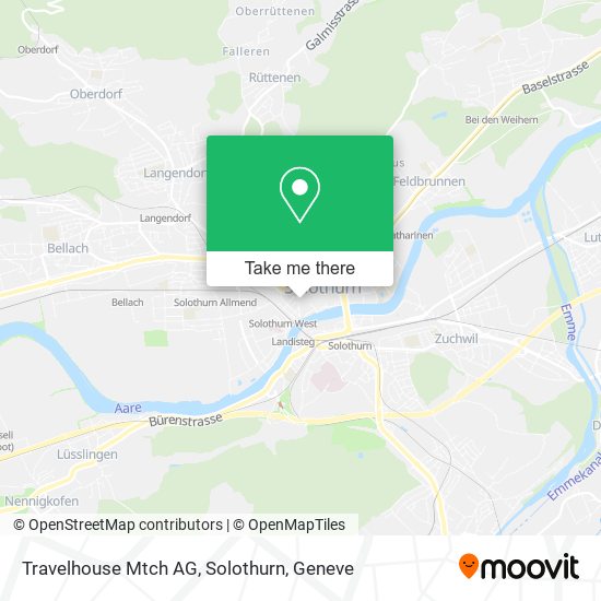 Travelhouse Mtch AG, Solothurn map