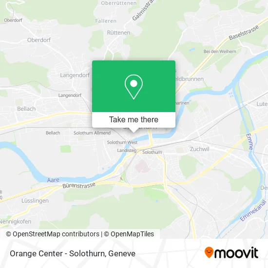 Orange Center - Solothurn map