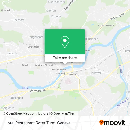 Hotel Restaurant Roter Turm map
