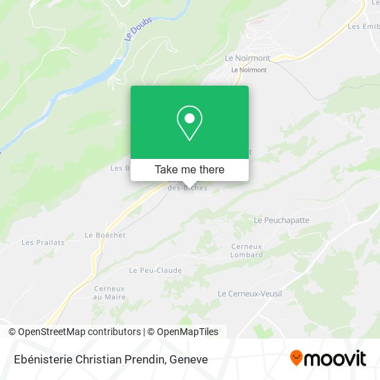 Ebénisterie Christian Prendin map