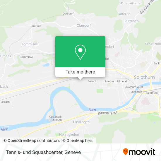 Tennis- und Squashcenter map