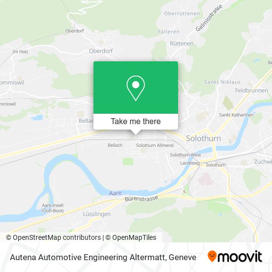 Autena Automotive Engineering Altermatt map