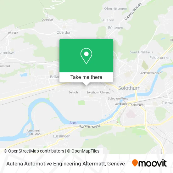Autena Automotive Engineering Altermatt map
