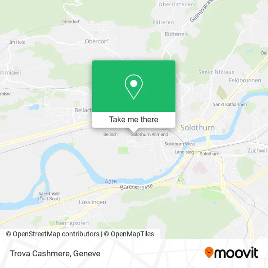 Trova Cashmere map