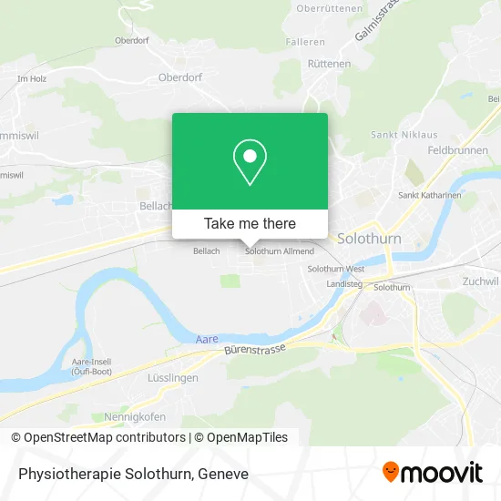Physiotherapie Solothurn map