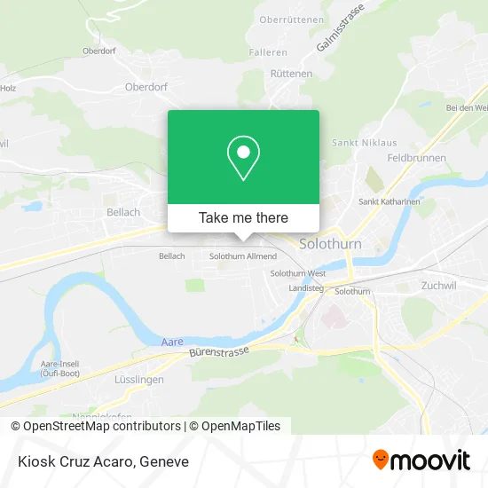 Kiosk Cruz Acaro map