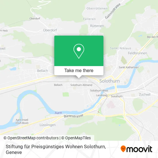 Stiftung für Preisgünstiges Wohnen Solothurn map