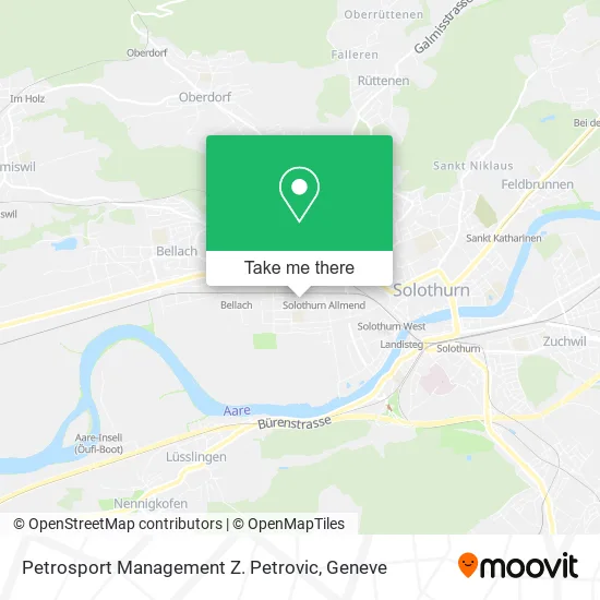 Petrosport Management Z. Petrovic map