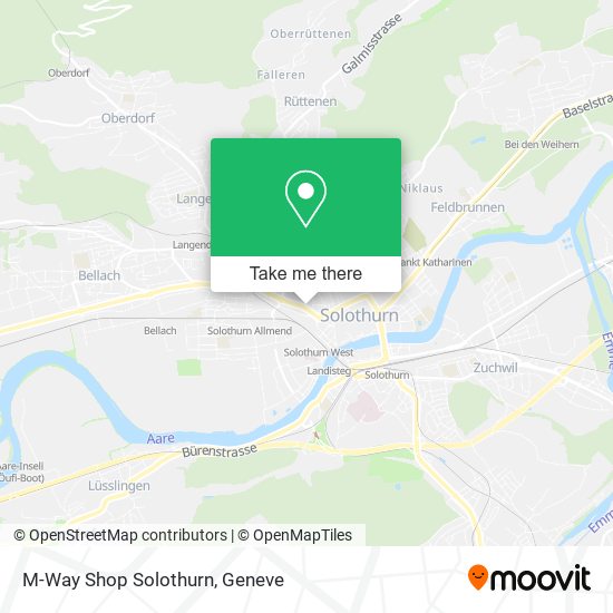 M-Way Shop Solothurn map
