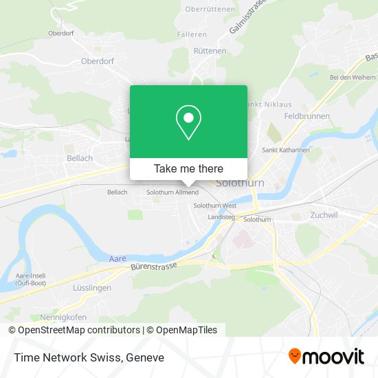 Time Network Swiss map