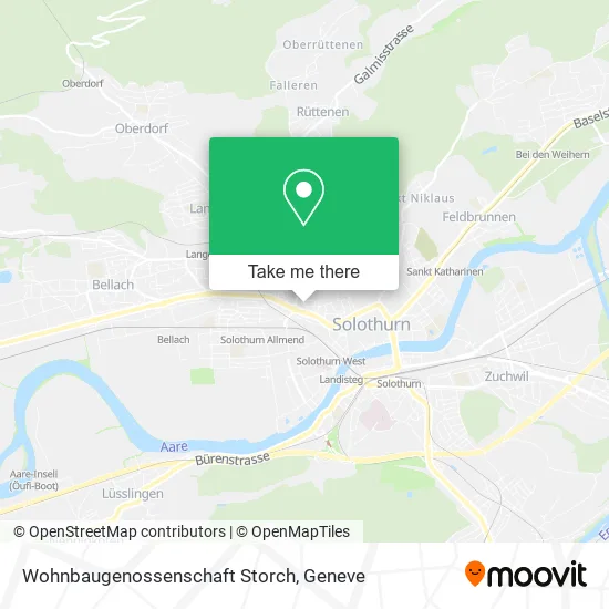 Wohnbaugenossenschaft Storch map