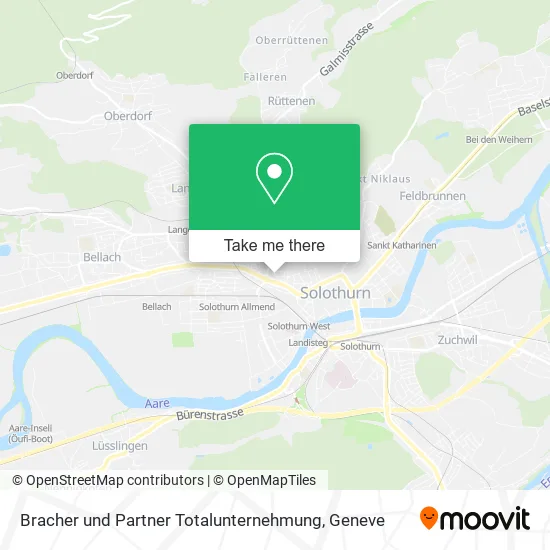 Bracher und Partner Totalunternehmung map