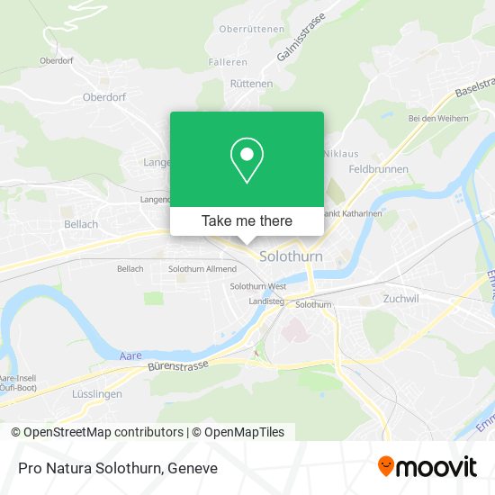 Pro Natura Solothurn map
