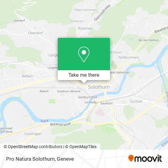 Pro Natura Solothurn map