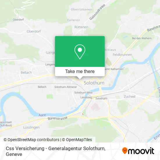 Css Versicherung - Generalagentur Solothurn map