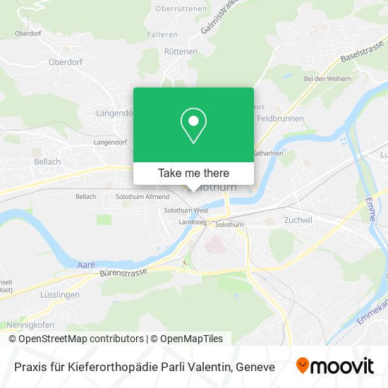 Praxis für Kieferorthopädie Parli Valentin map