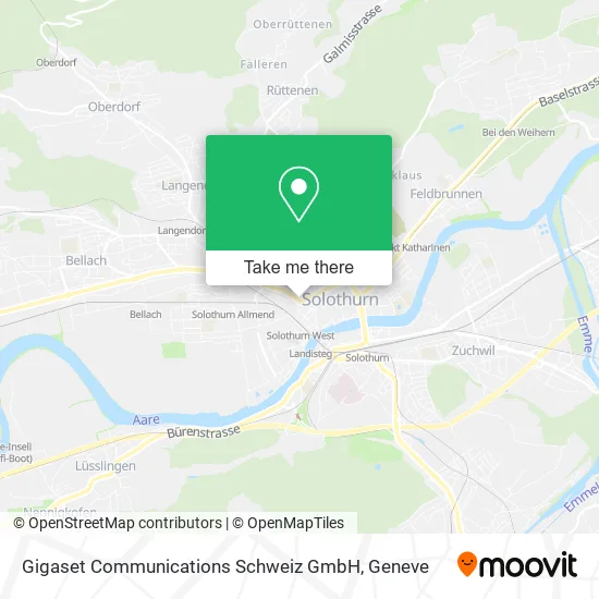 Gigaset Communications Schweiz GmbH map