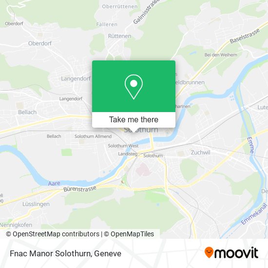 Fnac Manor Solothurn map