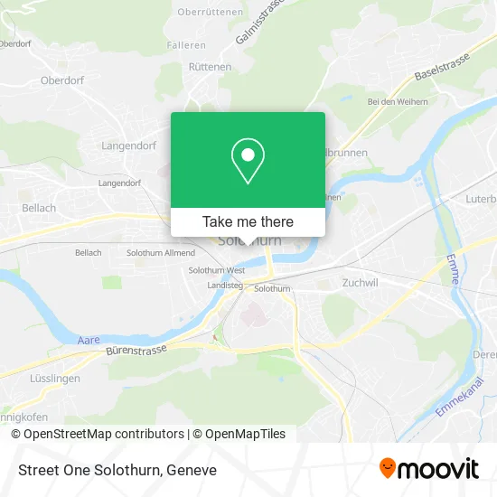 Street One Solothurn map
