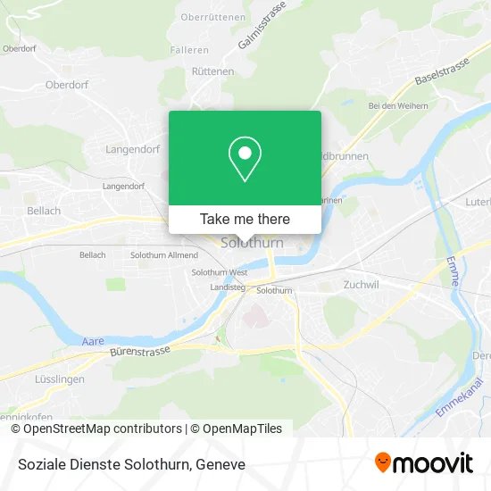 Soziale Dienste Solothurn map