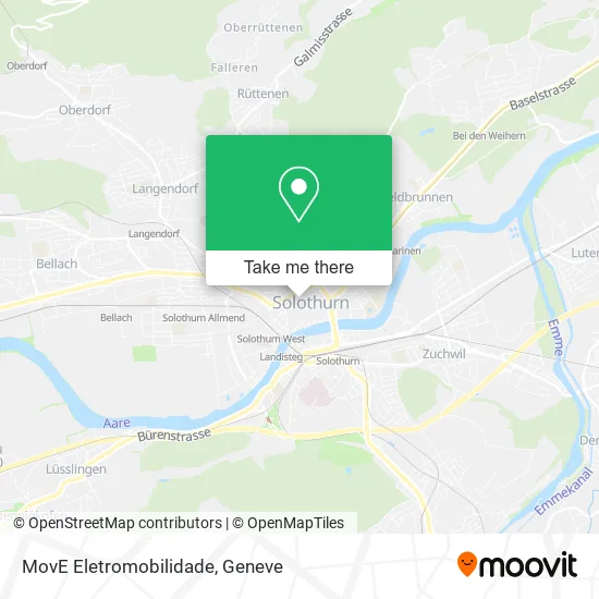 MovE Eletromobilidade map