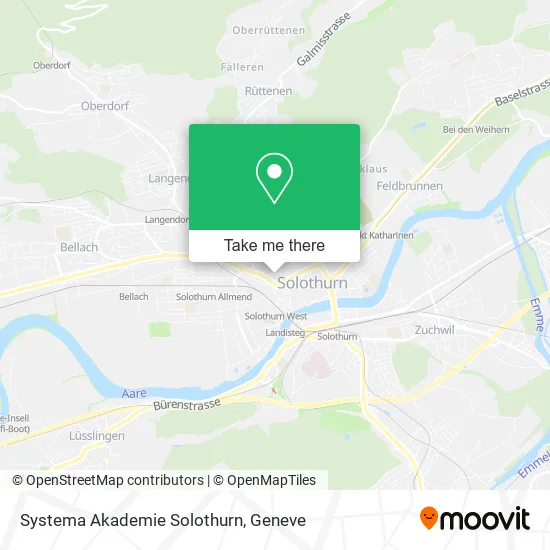 Systema Akademie Solothurn map