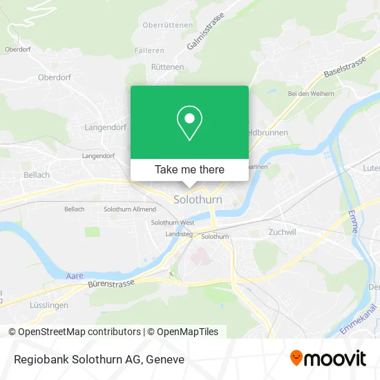 Regiobank Solothurn AG map
