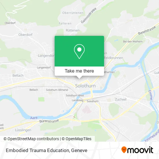 Embodied Trauma Education map