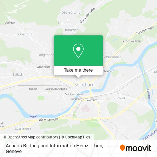 Achaos Bildung und Information Heinz Urben map