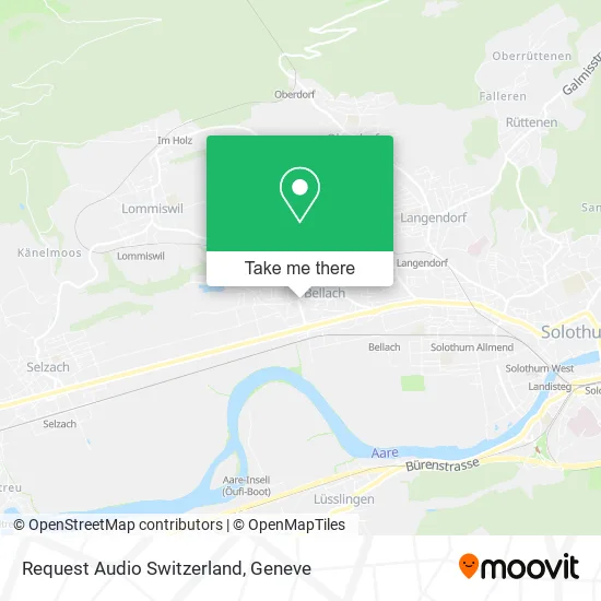 Request Audio Switzerland map