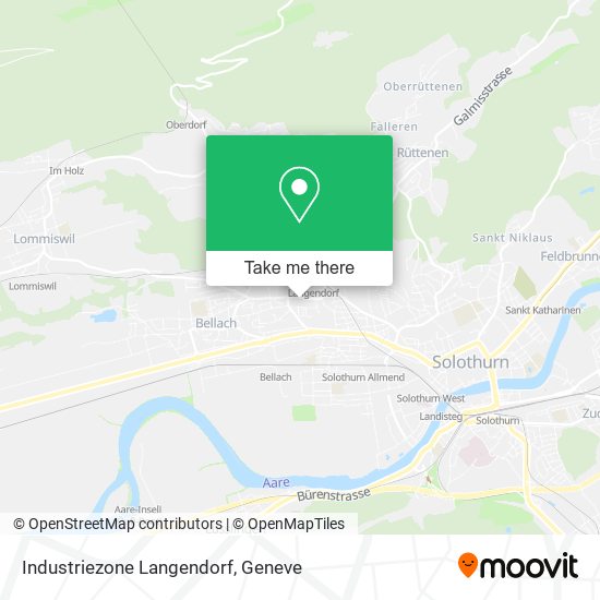 Industriezone Langendorf map