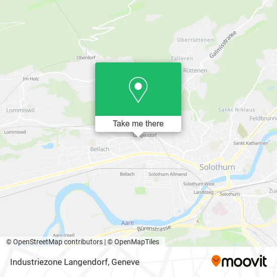 Industriezone Langendorf map