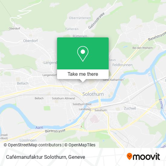 Cafémanufaktur Solothurn map