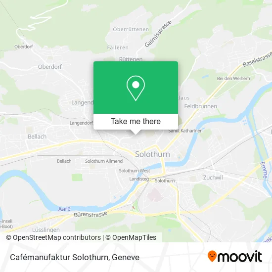 Cafémanufaktur Solothurn map