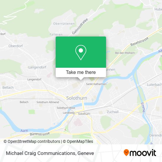 Michael Craig Communications map