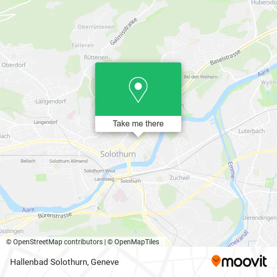 Hallenbad Solothurn map
