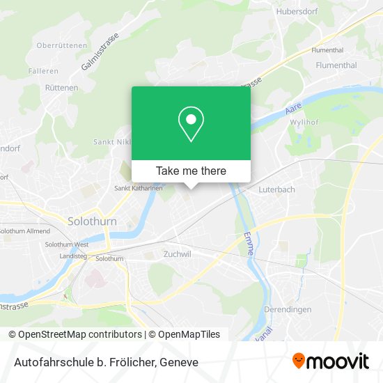 Autofahrschule b. Frölicher map