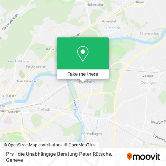 Prs - die Unabhängige Beratung Peter Rütsche map