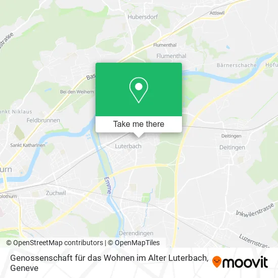 Genossenschaft für das Wohnen im Alter Luterbach map