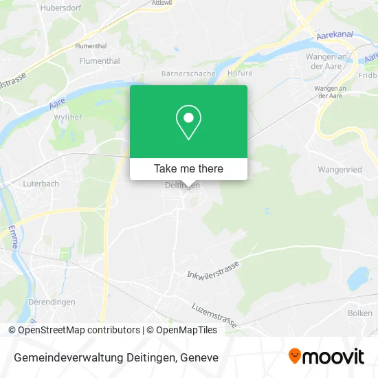 Gemeindeverwaltung Deitingen map
