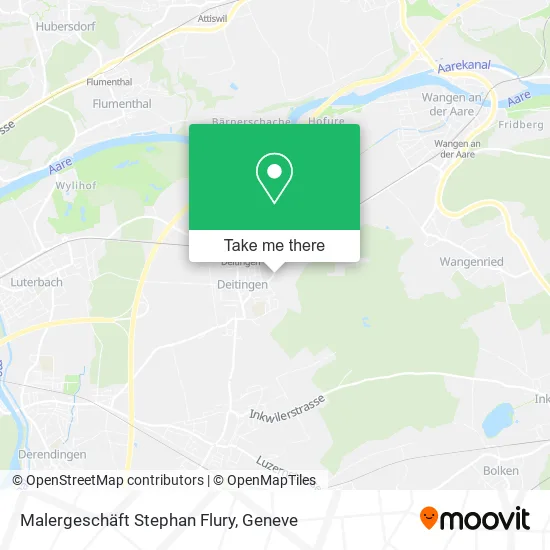 Malergeschäft Stephan Flury map