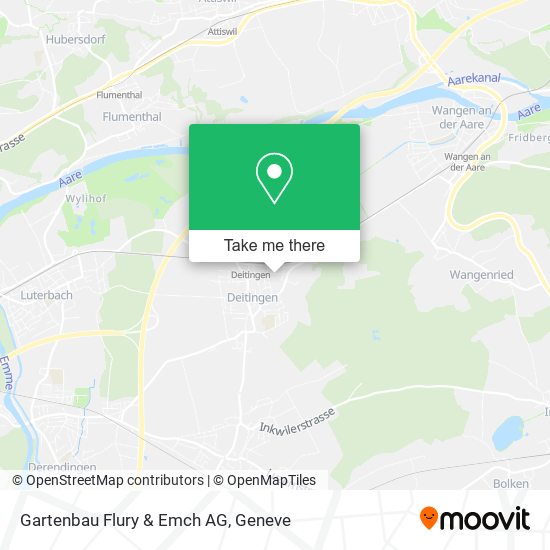 Gartenbau Flury & Emch AG map