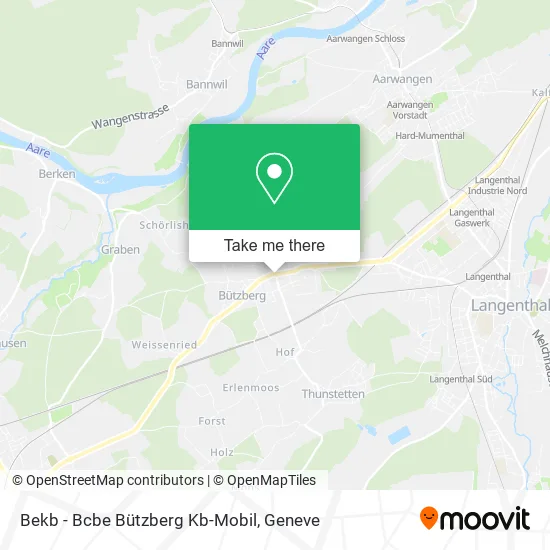 Bekb - Bcbe Bützberg Kb-Mobil map