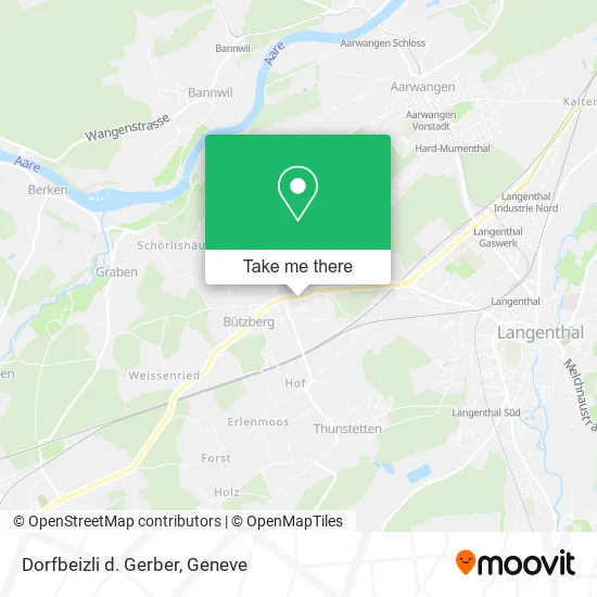 Dorfbeizli d. Gerber map