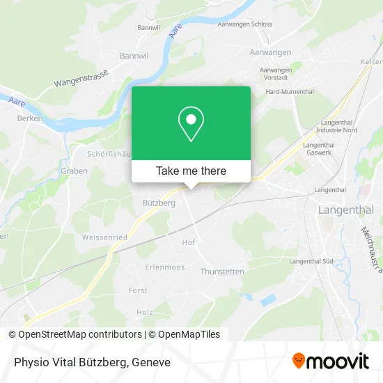 Physio Vital Bützberg map